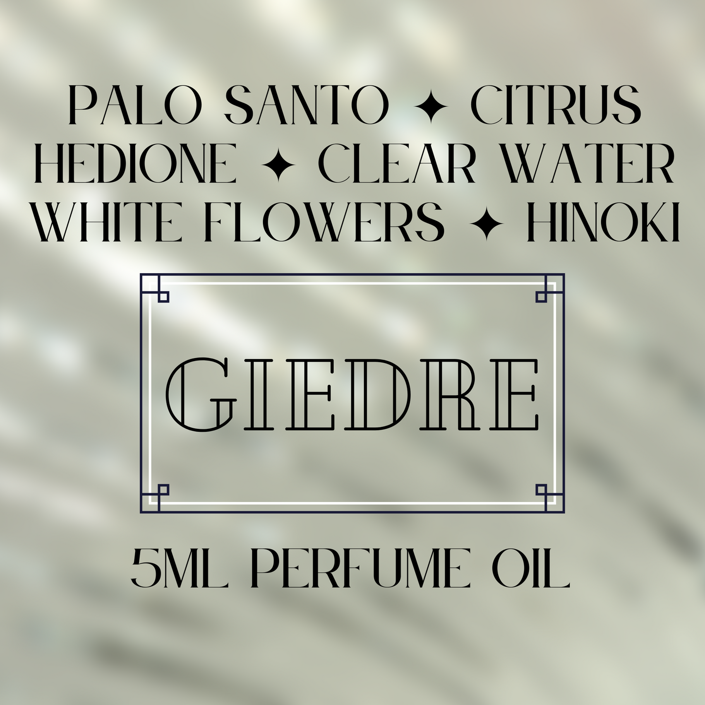 GIEDRE perfume oil