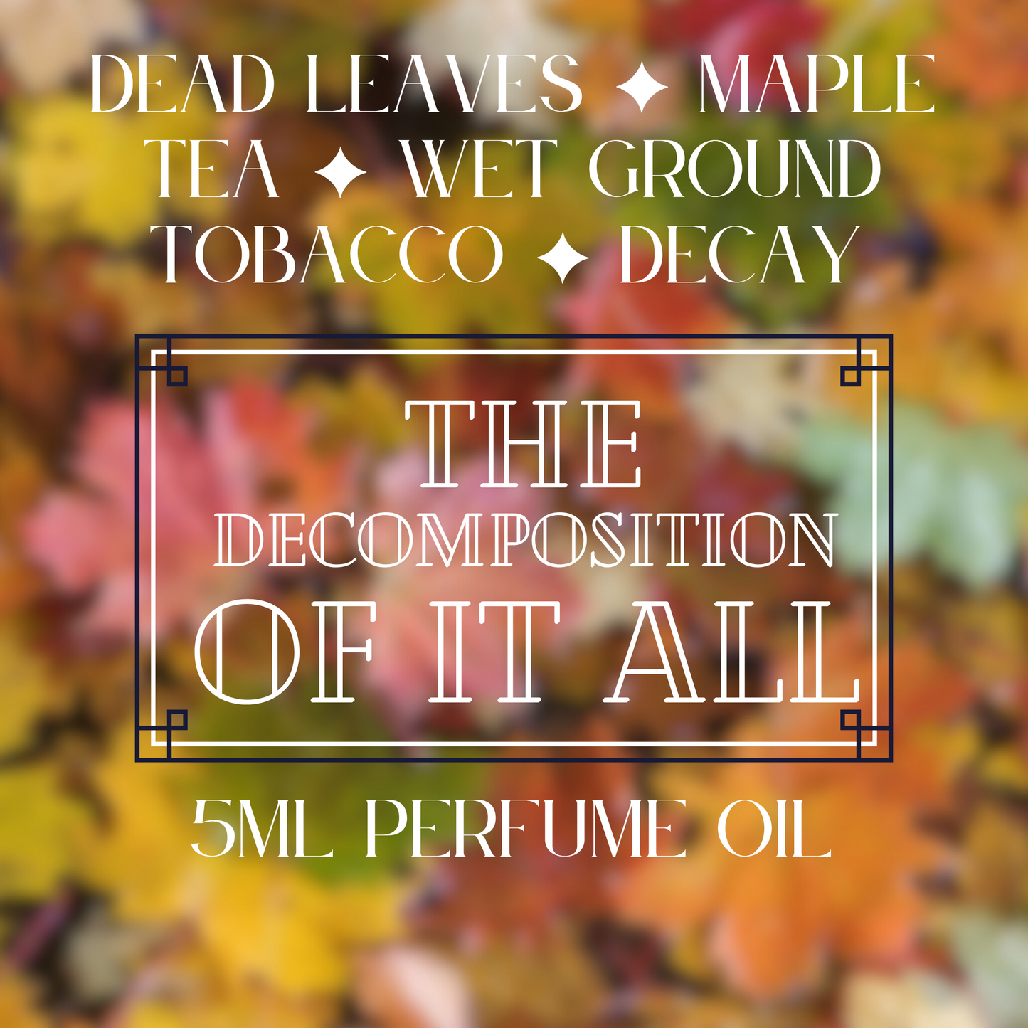 THE DECOMPOSITION OF IT ALL perfume oil